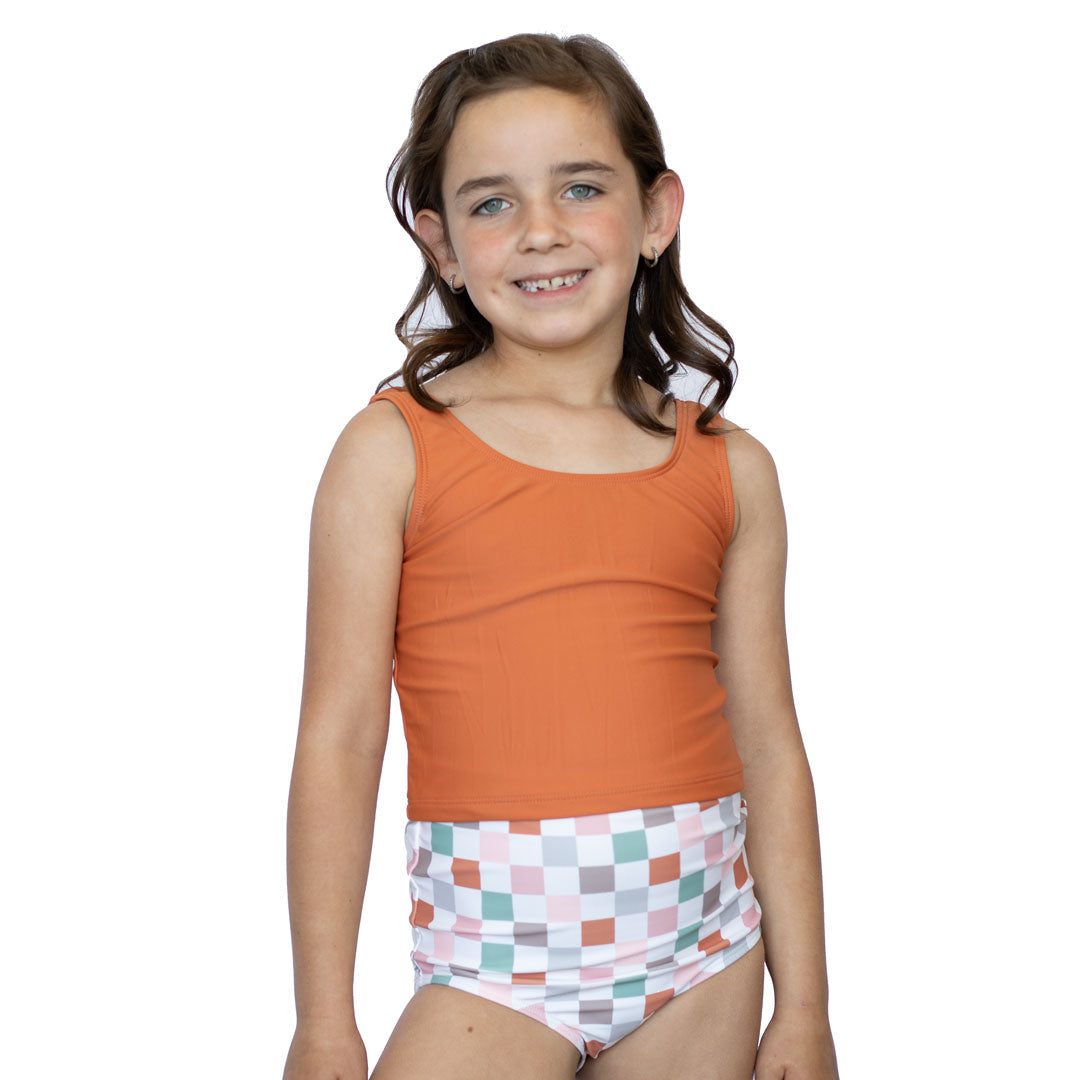 V Neck Tankini Top (Girls)