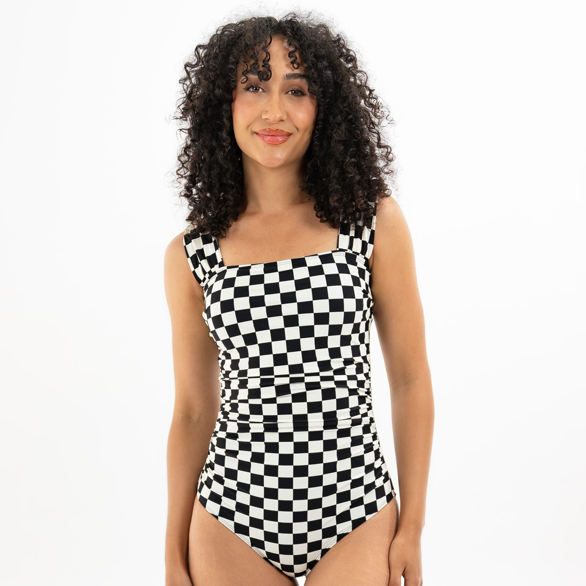 Thick Strap One Piece Swimsuit