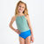 High Neck Crop Tankini Top (Girls)